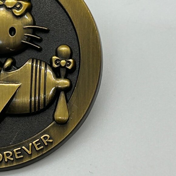 Hello Kitty 45th Anniversary Bronze Airplane Badge Sanrio Loot Crate Limited Edi - Picture 5 of 14